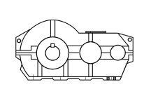 Цилиндрические редукторы Ц2У-315КМ (КМВ), Ц2У-400КМ (КМВ)